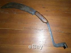 05b108 Ancient Knife With MIX Of Pain Art Popular Closed Tool Flanders XIX