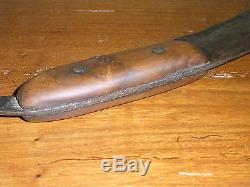05b108 Ancient Knife With MIX Of Pain Art Popular Closed Tool Flanders XIX