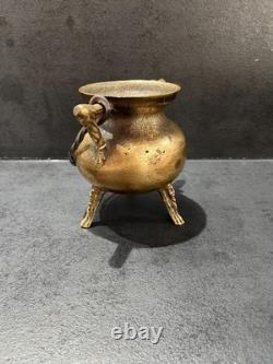 17th-Century Bronze Tripod Cauldron. Early Period, Middle Ages, Collections