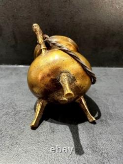 17th-Century Bronze Tripod Cauldron. Early Period, Middle Ages, Collections