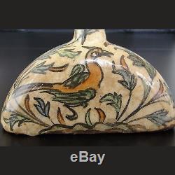 1800's Persian Ceramic Zand Earthenware Qajar Pottery Islamic Vase Iznik Kajar