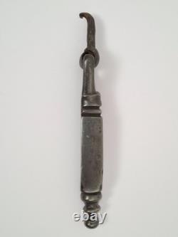 18th CENTURY FORGED STEEL DOOR KNOCKER / ANTIQUE DOOR (Décoretout31)