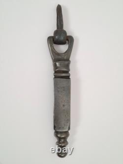 18th CENTURY FORGED STEEL DOOR KNOCKER / ANTIQUE DOOR (Décoretout31)