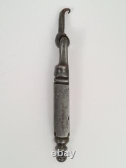 18th CENTURY FORGED STEEL DOOR KNOCKER / ANTIQUE DOOR (Décoretout31)