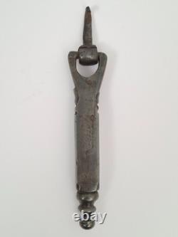 18th CENTURY FORGED STEEL DOOR KNOCKER / ANTIQUE DOOR (Décoretout31)
