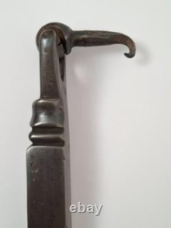 18th CENTURY FORGED STEEL DOOR KNOCKER / ANTIQUE DOOR (Décoretout31)