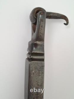 18th CENTURY FORGED STEEL DOOR KNOCKER / ANTIQUE DOOR (Décoretout31)