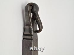 18th CENTURY FORGED STEEL DOOR KNOCKER / ANTIQUE DOOR (Décoretout31)