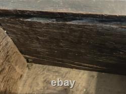 18th Century Candle Box Popular Art Oak Normandy