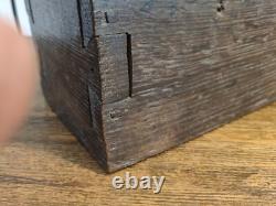 18th Century Candle Box Popular Art Oak Normandy