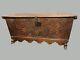 18th Century High Mountain Chest, Solid Wood And Forged Pieces
