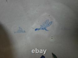 18th Century Large Ceramic Toilet Basin with Character Under an Umbrella