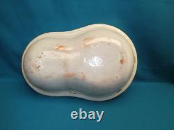 18th Century Large Ceramic Toilet Basin with Character Under an Umbrella