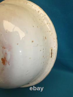 18th Century Large Ceramic Toilet Basin with Character Under an Umbrella