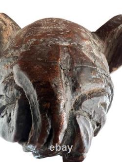 18th Century Wooden Sculpture of a Cherub Angel Religious