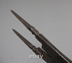 18th Century Wrought Iron Stone Mason's Compass