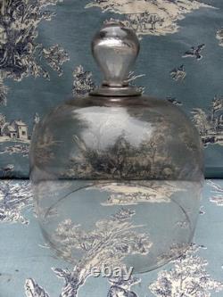 19th Century Blown Glass Bell Jar for Cheese and Pastry Apothecary 24.5cm x 20cm