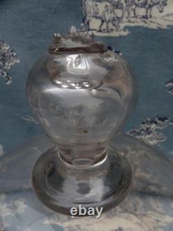 19th Century Blown Glass Bell Jar for Cheese and Pastry Apothecary 24.5cm x 20cm