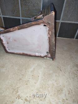 19th Century Faience Wall Shelf with Anthropomorphic Character