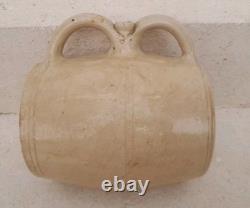19th Century Stoneware Flask from La Borne