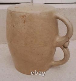 19th Century Stoneware Flask from La Borne