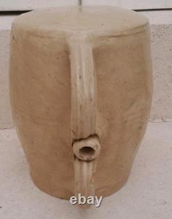 19th Century Stoneware Flask from La Borne