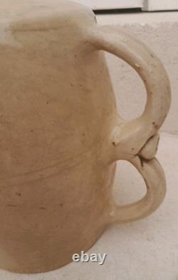 19th Century Stoneware Flask from La Borne