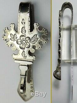 19th Chainanne Chestnut Key In Silver Poinçon Minerve