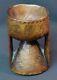 19th Very Beautiful Chalice Cut Wood Carved Folk Or Religious Art 15cm