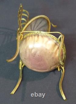 19th superb jewelry box case padded 16cm 175g miniature chair