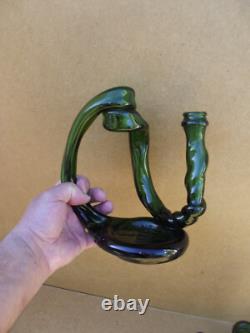 2 Antique Reims Glass Cellar Candle Holders – Folk Art