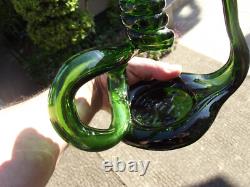 2 Antique Reims Glass Cellar Candle Holders – Folk Art