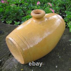 2 Antique Soufflenheim Alsace Vintage French Folk Pottery Art