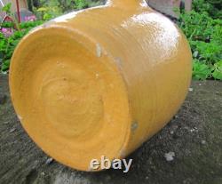 2 Antique Soufflenheim Alsace Vintage French Folk Pottery Art