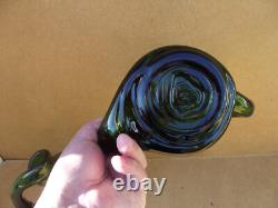 2 antique cellar rat glass candlesticks Reims popular art