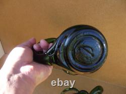 2 antique cellar rat glass candlesticks Reims popular art