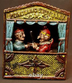 AA 1890 PUNCH AND JUDY BANK antique mechanical piggy bank Money Mechanical Box 2kg