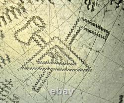 ANCIENT FREEMASONRY GRAND REVOLUTIONARY PLATE 37 cm in ENGRAVED TIN 1796 18th