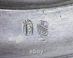 ANCIENT FREEMASONRY GRAND REVOLUTIONARY PLATE 37 cm in ENGRAVED TIN 1796 18th