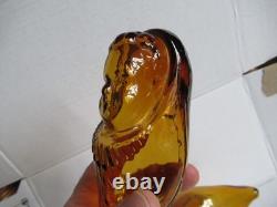 ANCIENT MYSTERY BABY BOTTLE blown molded glass FOLK ART FEEDING BOTTLE