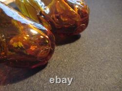 ANCIENT MYSTERY BABY BOTTLE blown molded glass FOLK ART FEEDING BOTTLE