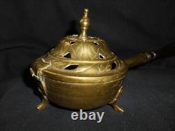 ANCIENT PERFUME BURNER INCENSE INCENSE BURNER FOLK ART 18th XVIII incense burner