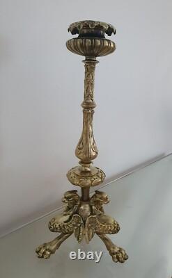 ANTIQUE BRONZE CANDLESTICK from the NAPOLEON III period