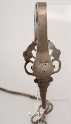 A Hook Scissors Chatelaine Silver Minerva Orfevre Edmond Loze 19th Z263