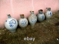 Alsace Popular Art Lot 5 Crucriatry Graves Gres Au Sel Betschdorf