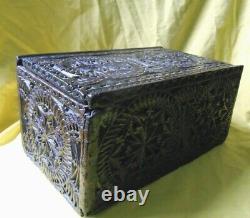 Ancien Coffret 1723 XVIII Th 18th 18th Hollandais Popular Art Old Holland Box