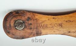 Ancient 1810 Skating Wooden Ice Skate I Sorby Sheffield Boultbees, Name Wilson