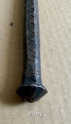 Ancient Ankus. Spike of a Forged and Sculpted Iron Mahout. Elephant, India, Nepal