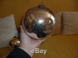 Ancient Ball Of Pardon Christmas Eglomized Mercurise 19th Art Verrier Meisenthal