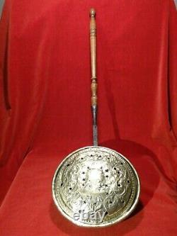 Ancient Brass Basin Decoration Ducal Crown And Cross Of Lorraine XVIII 18th